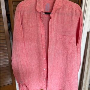 Casual Coral Button Down Shirt